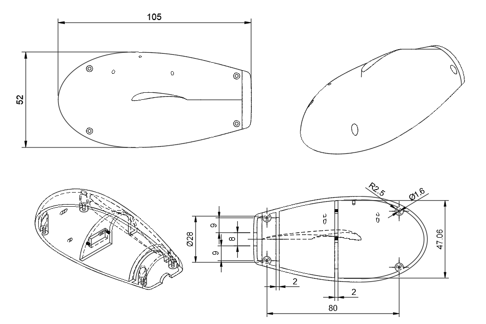 Sears-Haack fuselage CAD render