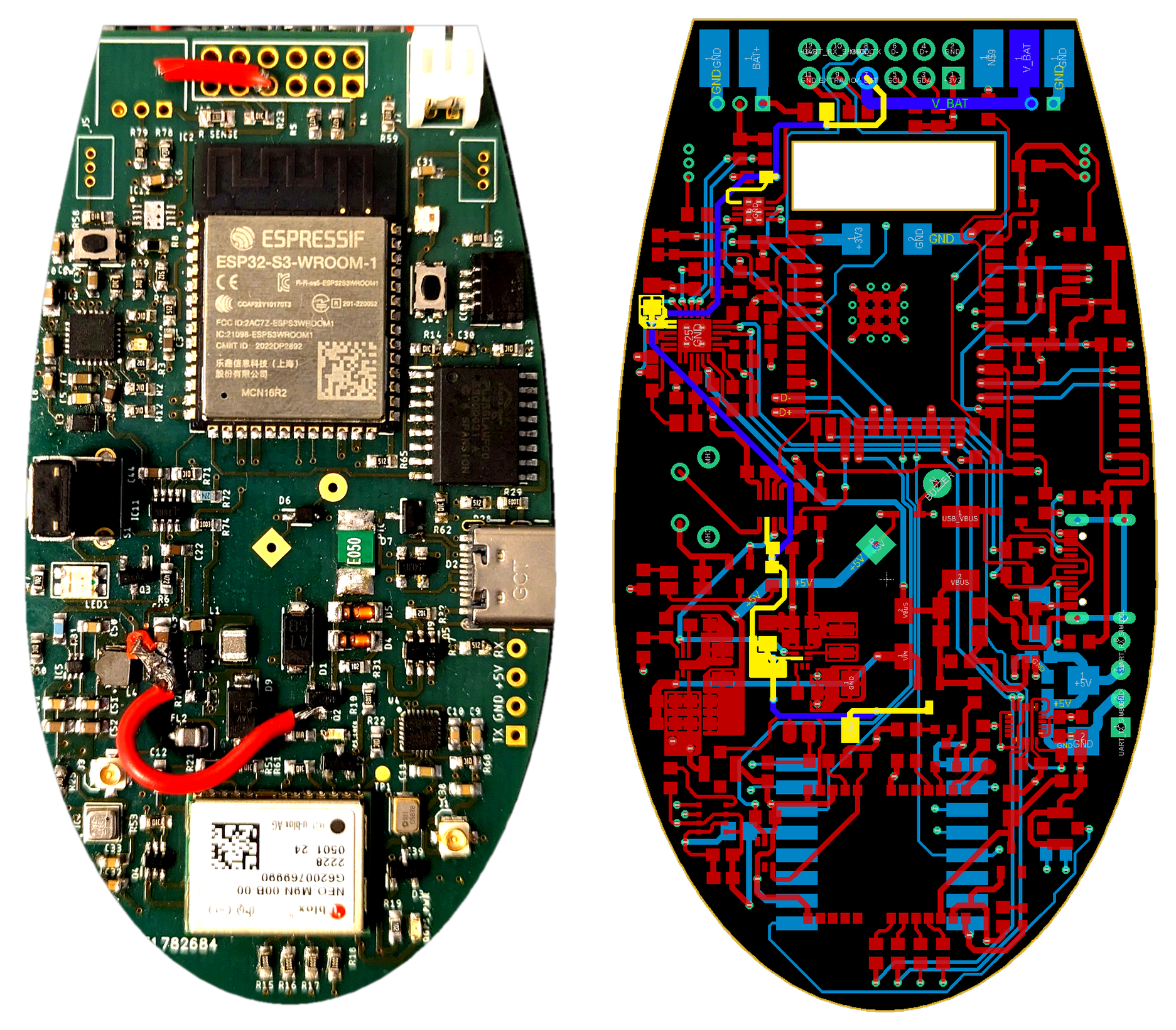 PCB layout comparison